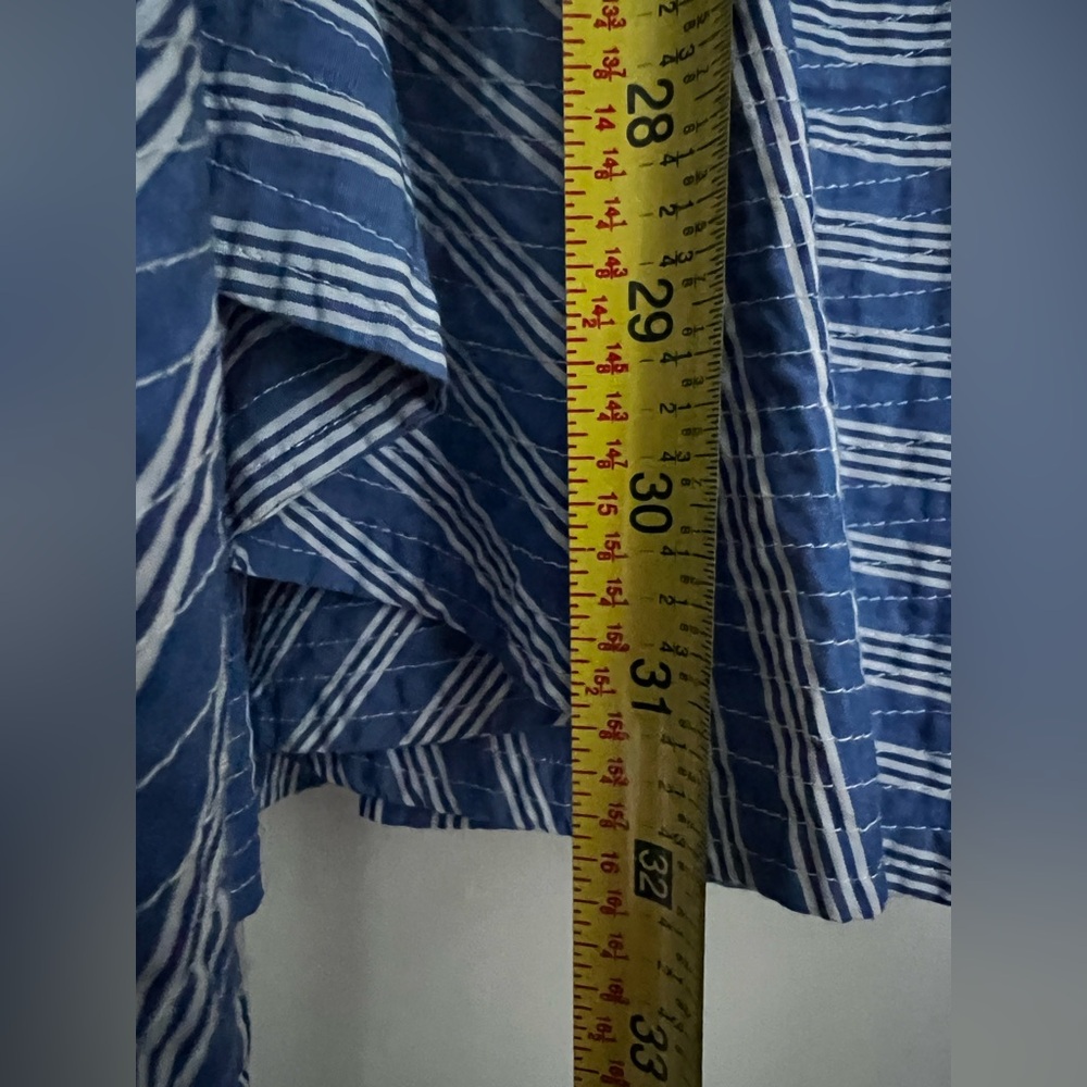 C/MEO Collective Blue and White Ruffled Wrap Sundress - Picture 8 of 8